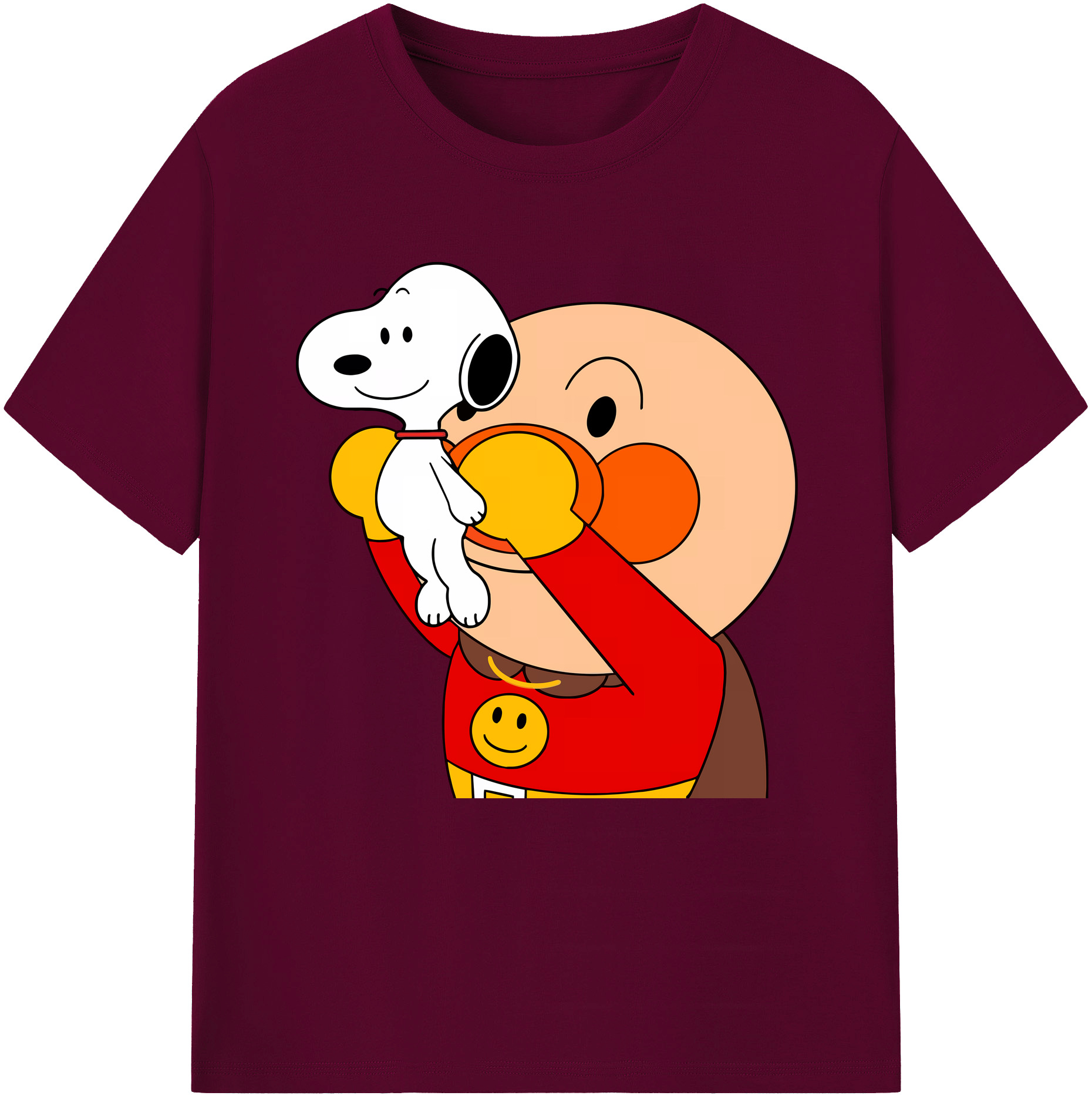 （画像用） アンパンマン Anpanman レディースカジュアルプリントTシャツ（綿100％）